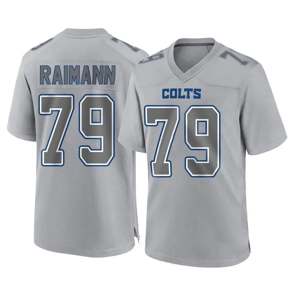 IN.Colts #79 Bernhard Raimann Player Gray Atmosphere Fashion Home Game Odoa Stitched Jerseys