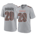 C.Bengals #29 Kyle Dugger Player Gray Atmosphere Fashion Game Odoa Stitched Jerseys