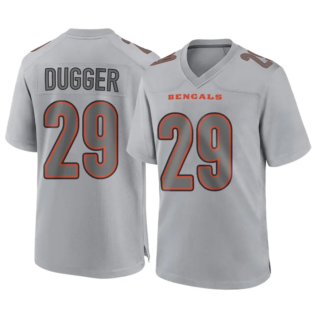 C.Bengals #29 Kyle Dugger Player Gray Atmosphere Fashion Game Odoa Stitched Jerseys
