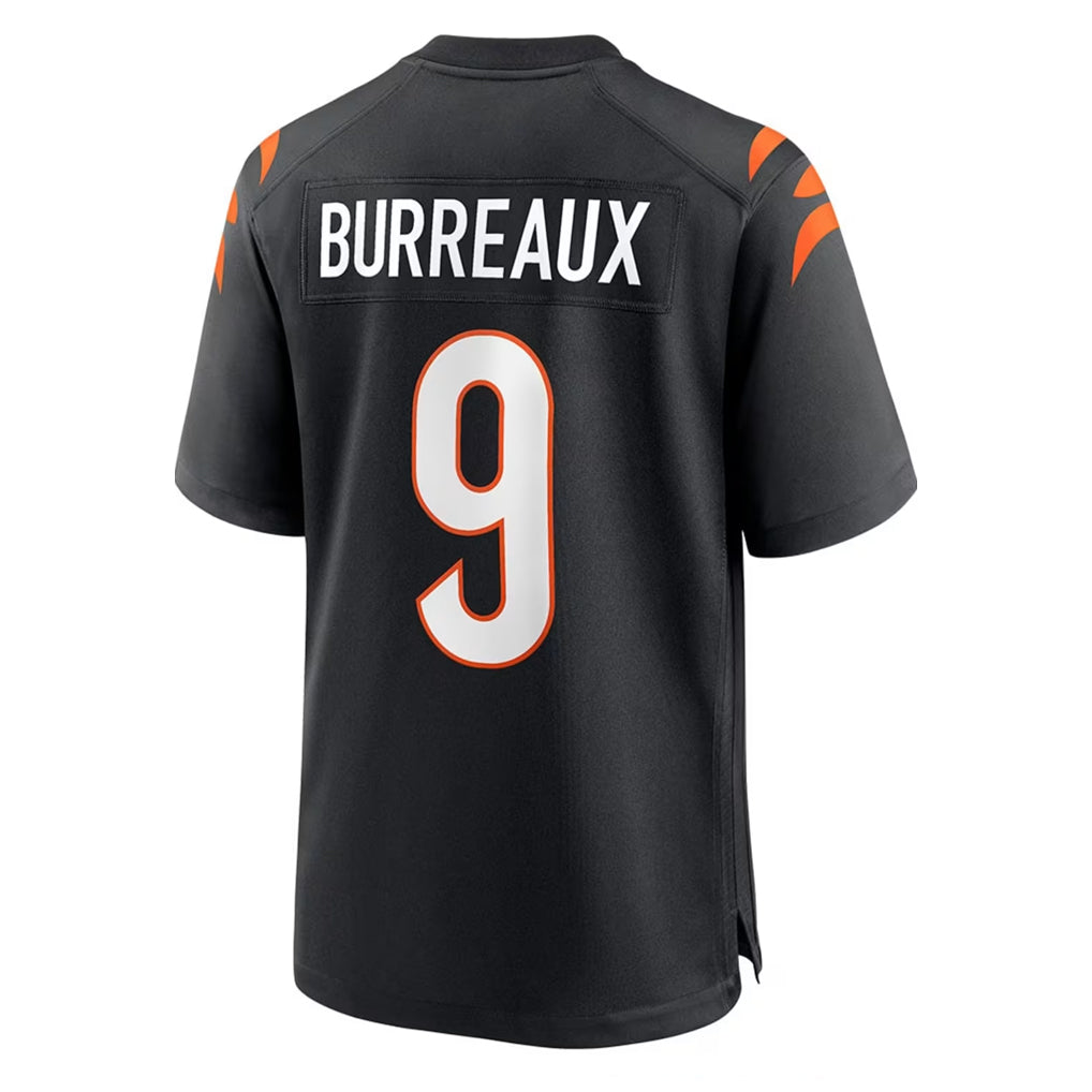 C.Bengals #9 Joe Burrow Player Black Home Game Odoa Stitched Jerseys