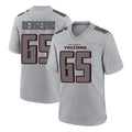 A.Falcons #65 Matthew Bergeron Player Gray Fashion Home Game Odoa Stitched Jerseys