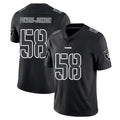 LV.Raiders #58 Jackson Powers-Johnson Player Black Limited Black Impact Home Game Odoa Stitched Jerseys