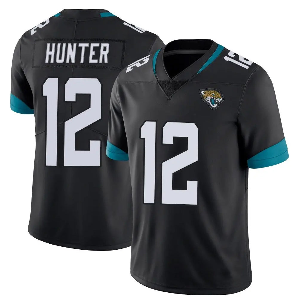 J.Jaguars #12 Travis Hunter Player Black Vapor Untouchable Limited Home Game Odoa Stitched Jerseys