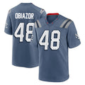 NE.Patriots #48 Namdi Obiazor Player Blue Rivalries Collection Home Game Odoa Stitched Jerseys