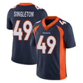 D.Broncos #49 Alex Singleton Player Navy Vapor Untouchable Limited Game Odoa Stitched Jerseys