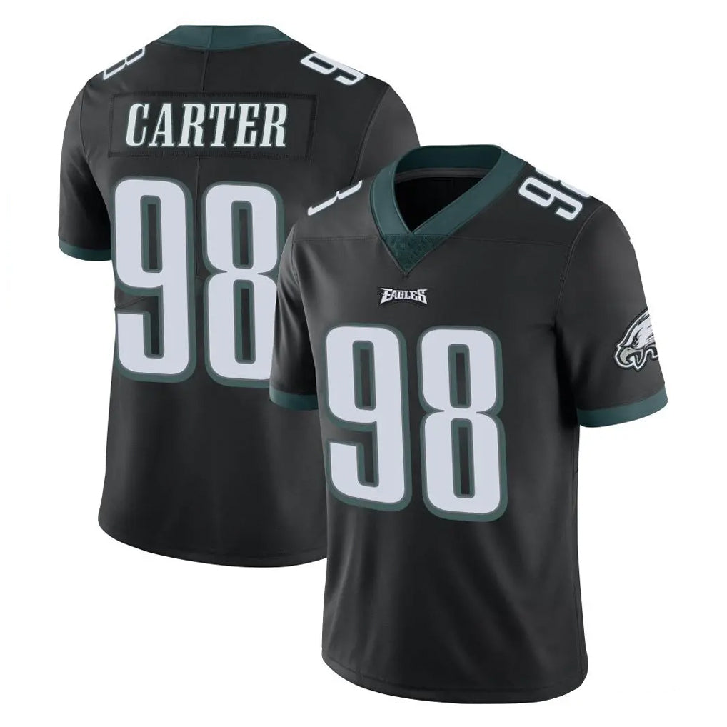 P.Eagles #98 Jalen Carter Player Black Limited Vapor Untouchable Home Game Odoa Stitched Jerseys