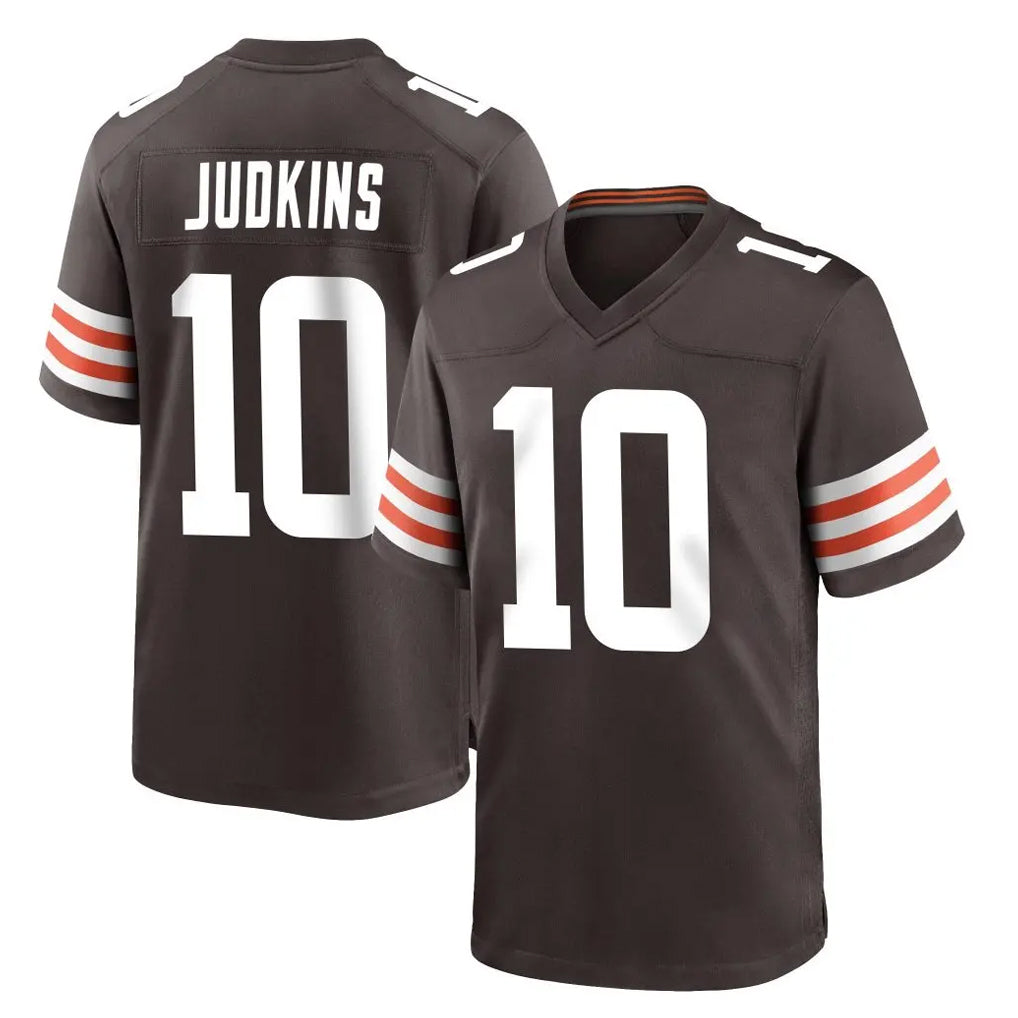 C.Browns #10 Quinshon Judkins Player Brown Home Game Odoa Stitched Jerseys