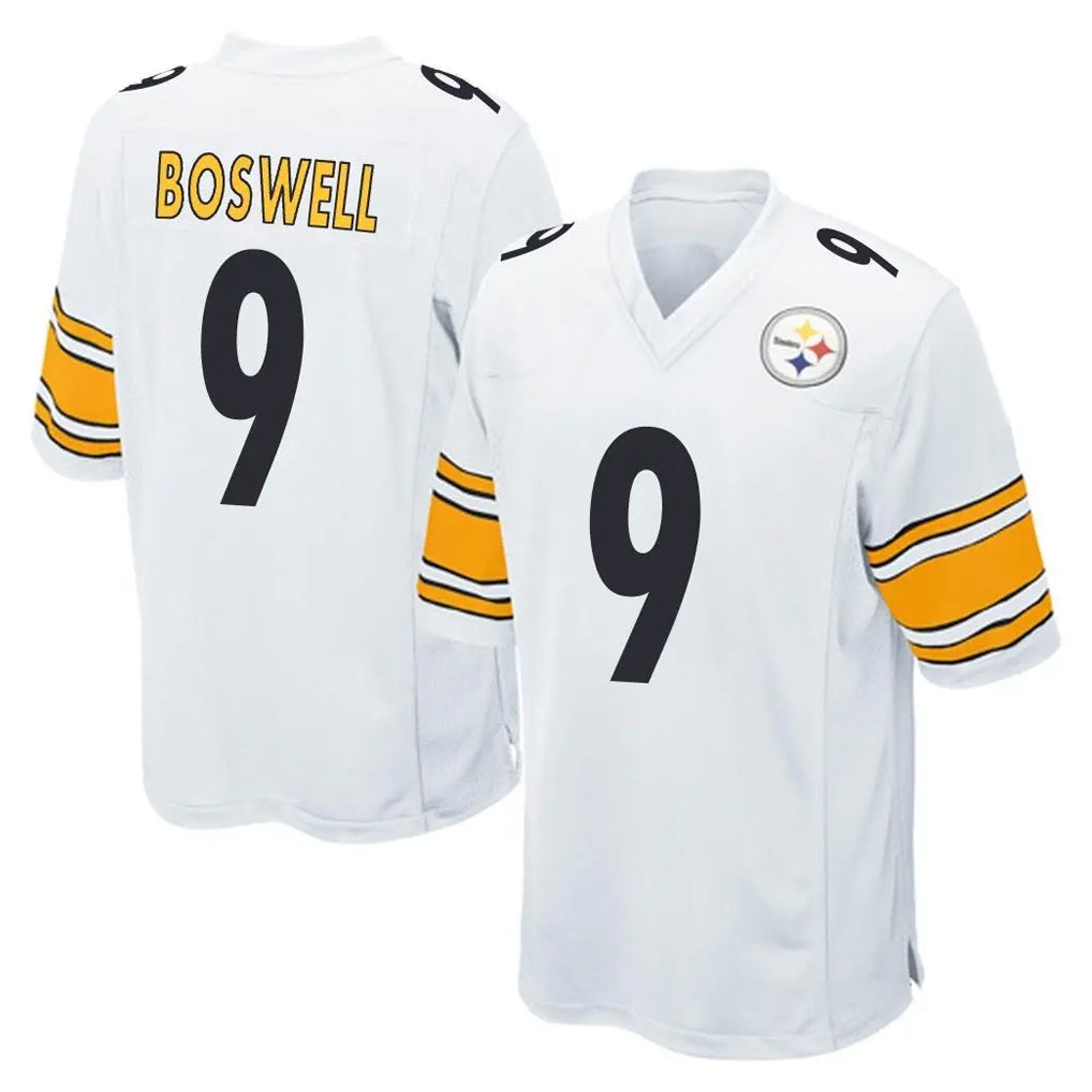P.Steelers #9 Chris Boswell Player White Home Game Odoa Stitched Jerseys