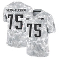 NE.Patriots #75 Alijah Vera-Tucker Player Arctic Camo Salute To Service Limited Game Odoa Stitched Jerseys