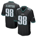 P.Eagles #98 Jalen Carter Player Black Home Game Odoa Stitched Jerseys