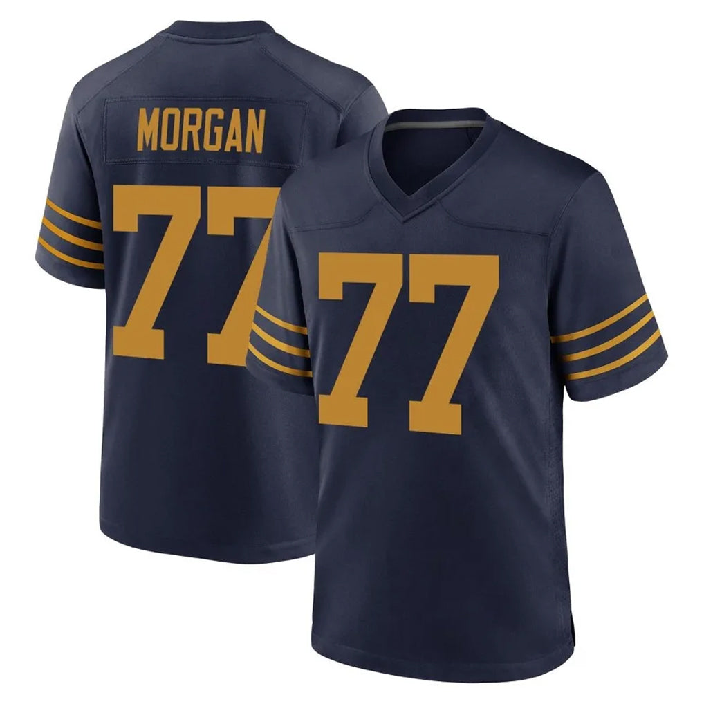 GB.Packers #77 Jordan Morgan Player Navy The 1923 Classic Home Game Odoa Stitched Jerseys