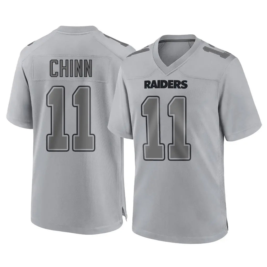 LV.Raiders #11 Jeremy Chinn Player Gray Atmosphere Fashion Limited Game Odoa Stitched Jerseys