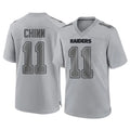 LV.Raiders #11 Jeremy Chinn Player Gray Atmosphere Fashion Limited Game Odoa Stitched Jerseys