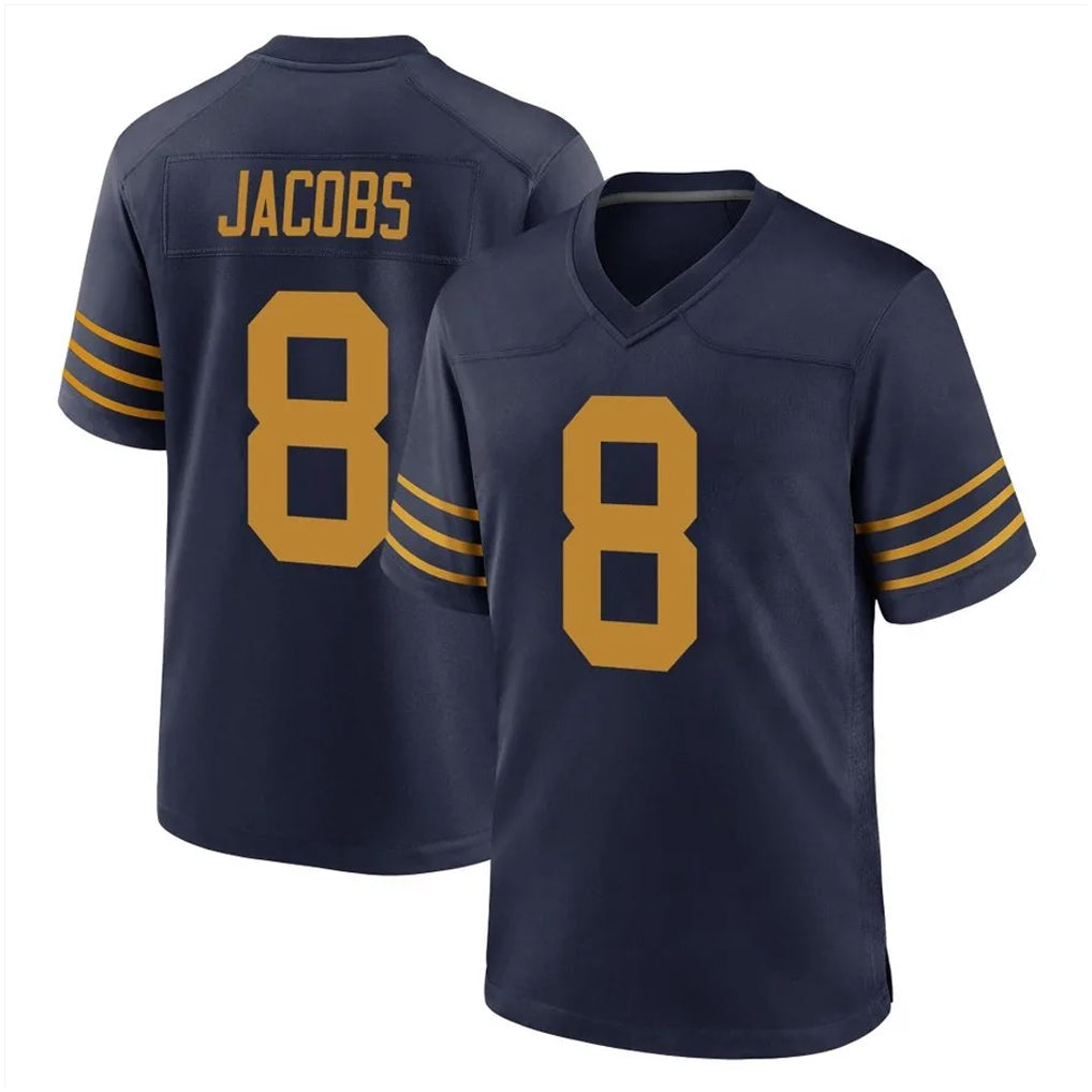 GB.Packers #8 Josh Jacobs Player Navy The 1923 Classic Home Game Odoa Stitched Jerseys