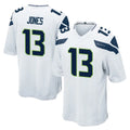 S.Seahawks #13 Ernest Jones IV Player White Home Game Odoa Stitched Jerseys