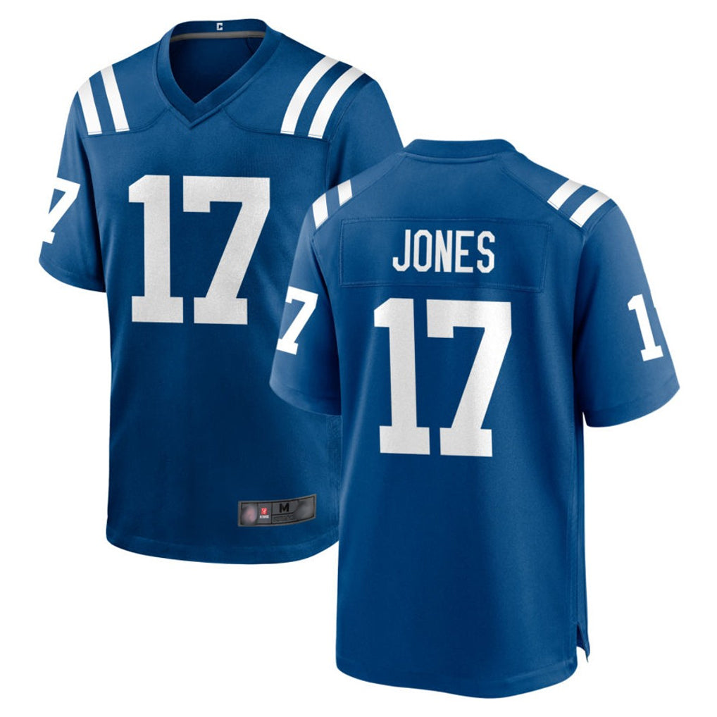 IN.Colts #17 Daniel Jones Player Royal Home Game Odoa Stitched Jerseys