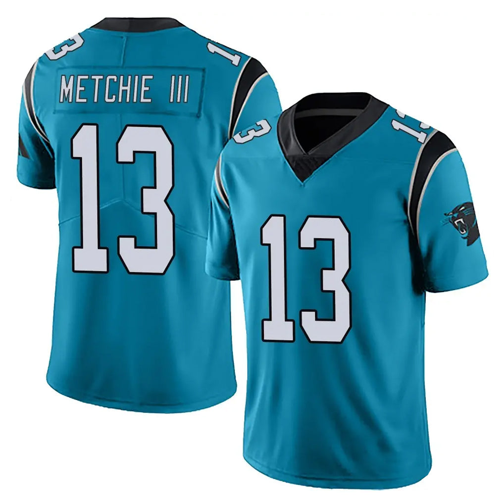 C.Panthers #13 John Metchie III Player Blue Vapor Untouchable Limited Game Odoa Stitched Jerseys
