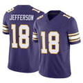 M.Vikings #18 Justin Jefferson Player Purple Limited Classic Vapor F.U.S.E. Home Game Odoa Stitched Jerseys