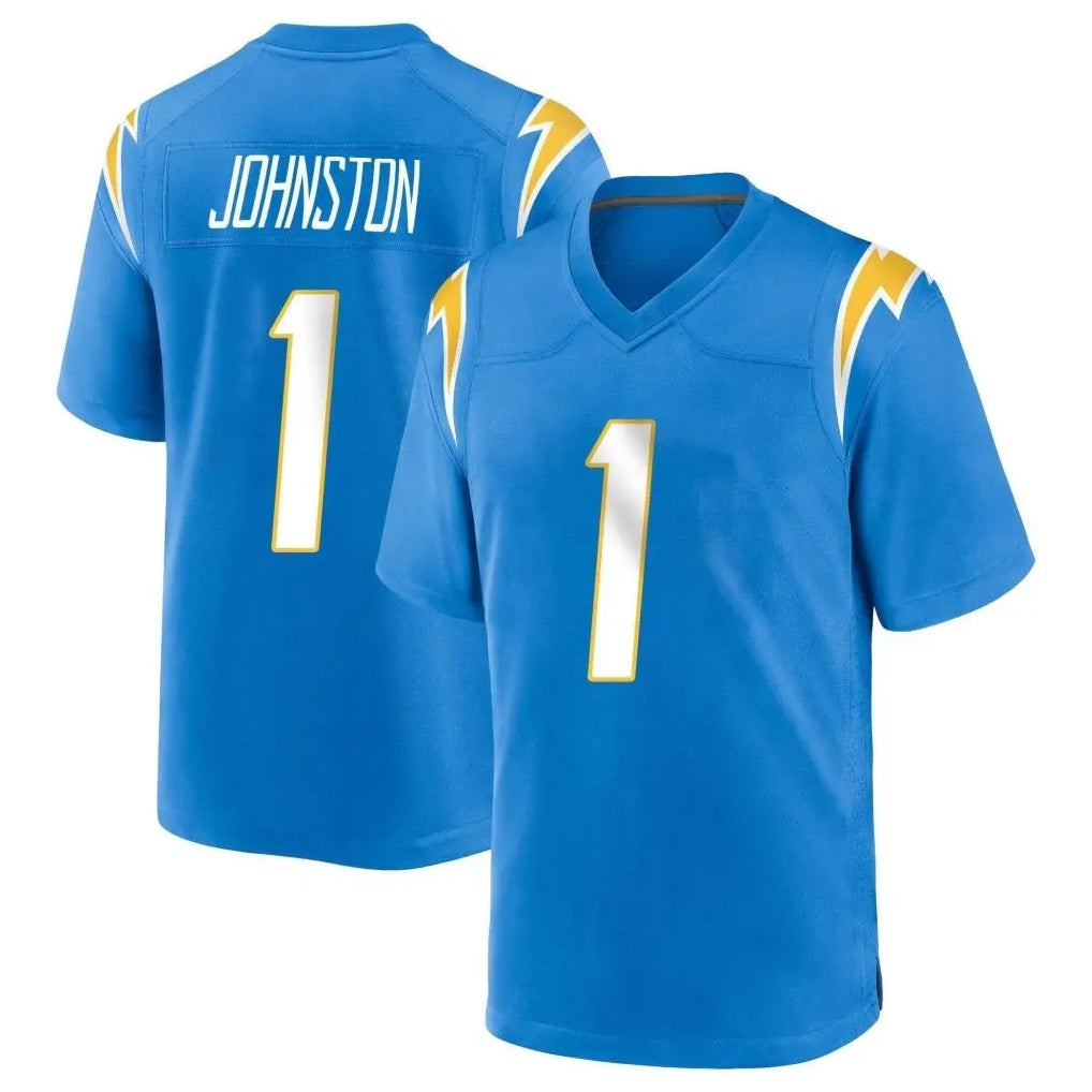 LA.Chargers #1 Quentin Johnston Player Blue Home Game Odoa Stitched Jerseys