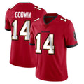 TB.Buccaneers #14 Chris Godwin Jr. Player Red Limited Vapor F.U.S.E. Home Game Odoa Stitched Jerseys