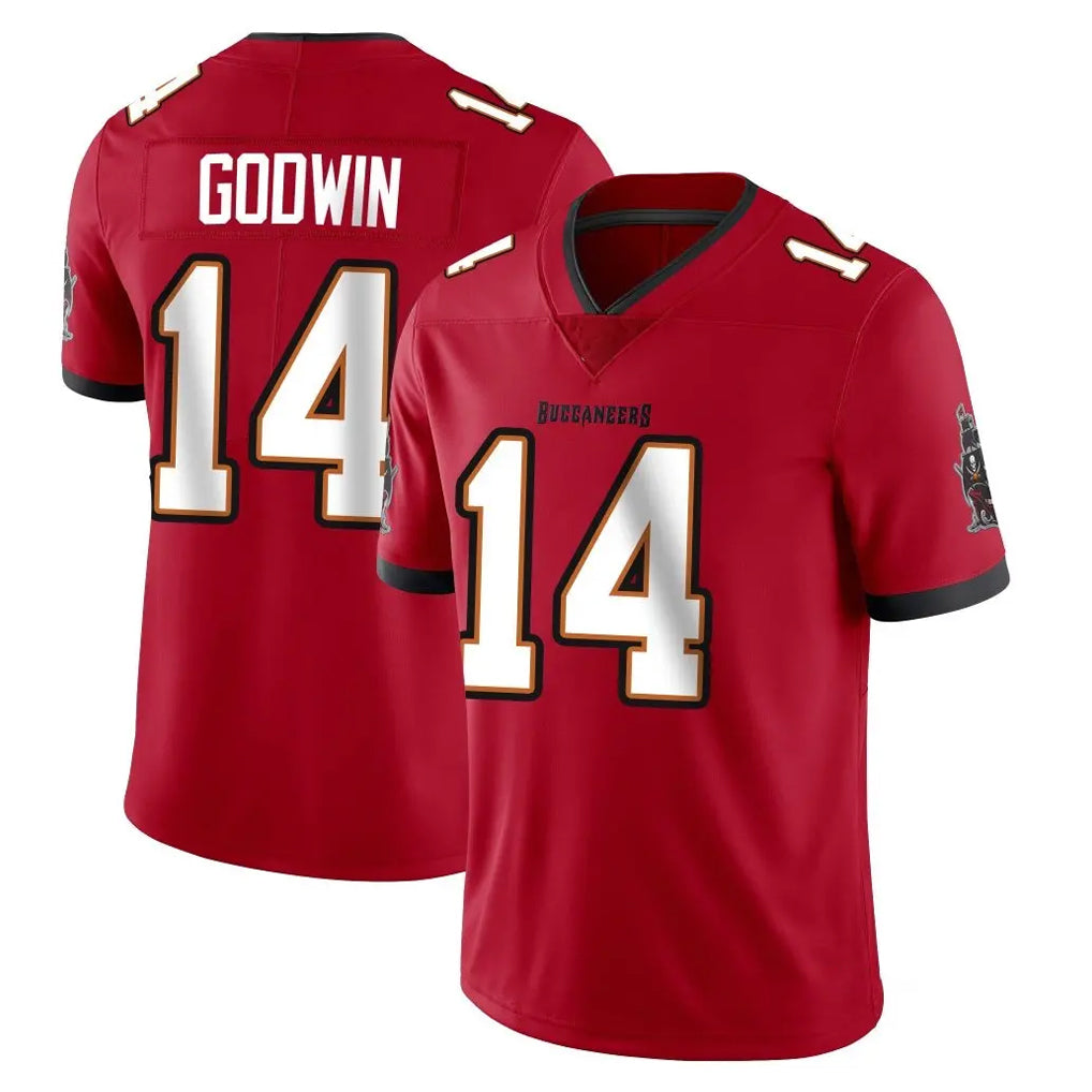 TB.Buccaneers #14 Chris Godwin Jr. Player Red Limited Vapor F.U.S.E. Home Game Odoa Stitched Jerseys