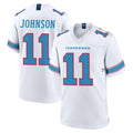 T.Titans #11 Jermaine Johnson II Player White 2026 Game Home Odoa Stitched Jerseys