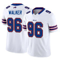 B.Bills #96 Deone Walker Player White Vapor F.U.S.E. Jersey Limited Home Game Odoa Stitched Jerseys