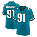J.Jaguars #91 Arik Armstead Player Teal Prowler Throwback Limited Home Game Odoa Stitched Jerseys