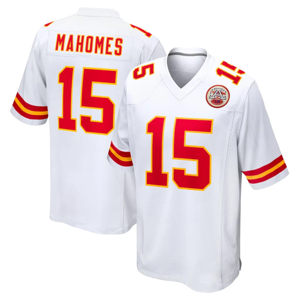 KC.Chiefs #15 Patrick Mahomes Player White Home Game Odoa Stitched Jerseys