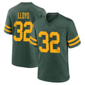 GB.Packers #32 MarShawn Lloyd Player Green Alternate Home Game Odoa Stitched Jerseys