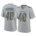 LA.Chargers #48 Bud Dupree Player Gray Atmosphere Fashion Home Game Odoa Stitched Jerseys