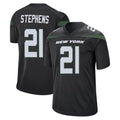 NY.Jets #21 Brandon Stephens Player Stealth Black Home Game Odoa Stitched Jerseys