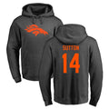 D.Broncos #14 Courtland Sutton Player Ash One Color Pullover Hoodie Limited Odoa Stitched Jerseys