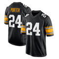 P.Steelers #24 Joey Porter Jr. Player Black Home Game Odoa Stitched Jerseys