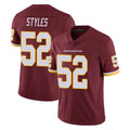 W.Commanders #52 Sonny Styles Player Burgundy Limited Team Color Vapor Untouchable Home Game Odoa Stitched Jerseys