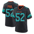 M.Dolphins #52 Patrick Paul Player Black Pitch Rivalries Collection Home Game Odoa Stitched Jerseys
