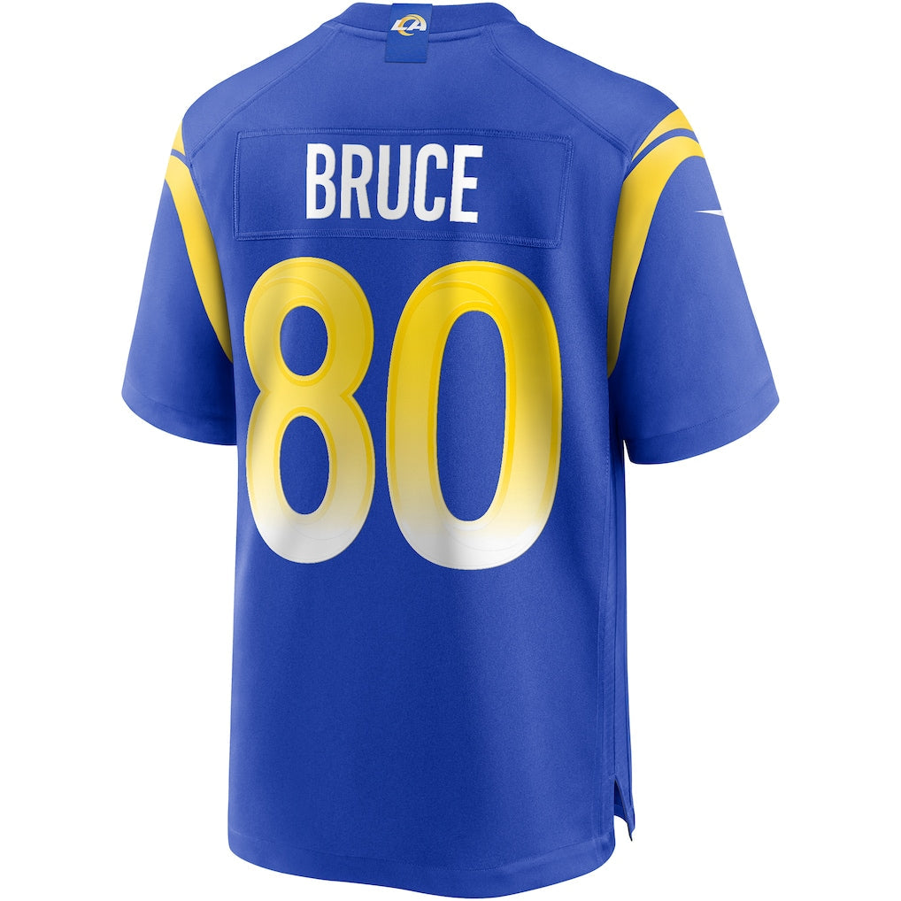 Odoa LA.Rams #80 Isaac Bruce Royal Game Retired Player Jersey