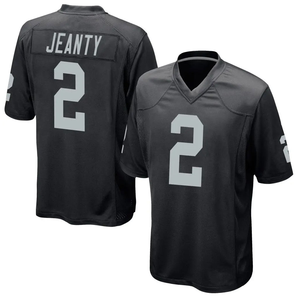 LV.Raiders #2 Ashton Jeanty Player Black Home Game Odoa Stitched Jerseys