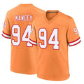 TB.Buccaneers #94 Calijah Kancey Player Orange Throwback Home Game Odoa Stitched Jerseys