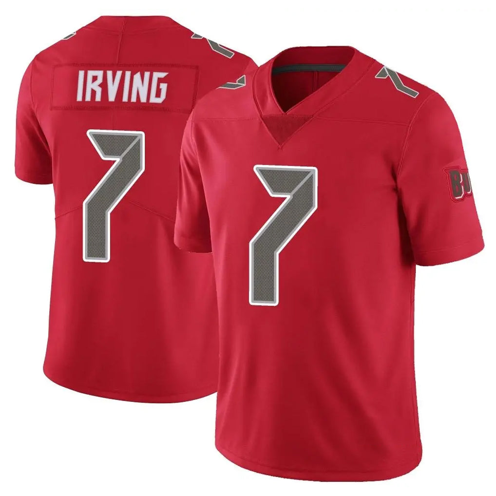 TB.Buccaneers #7 Bucky Irving Player Red Limited Color Rush Home Game Odoa Stitched Jerseys
