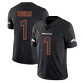 D.Broncos #1 Evan Engram Player Black Impact Limited Game Odoa Stitched Jerseys