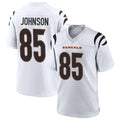 C.Bengals #85 Chad Johnson Player White Home Game Odoa Stitched Jerseys