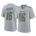 LA.Chargers #16 J.K. Scott Player Gray Atmosphere Fashion Home Game Odoa Stitched Jerseys