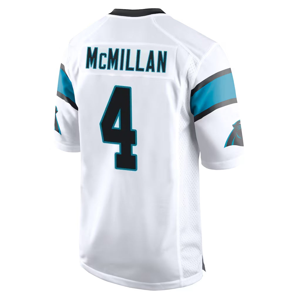 C.Panthers #4 Tetairoa McMillan Player White Game Odoa Stitched Jerseys