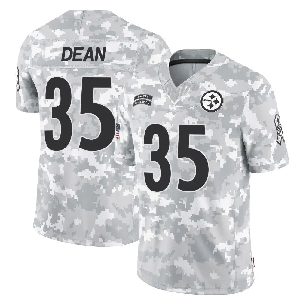 P.Steelers #35 Jamel Dean Player Arctic Camo Limited Salute To Service Home Game Odoa Stitched Jerseys