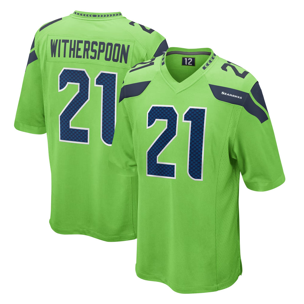 S.Seahawks #21 Devon Witherspoon Player Green Home Game Odoa Stitched Jerseys
