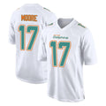 M.Dolphins #17 Trey Moore Player White Fashion Home Game Odoa Stitched Jerseys