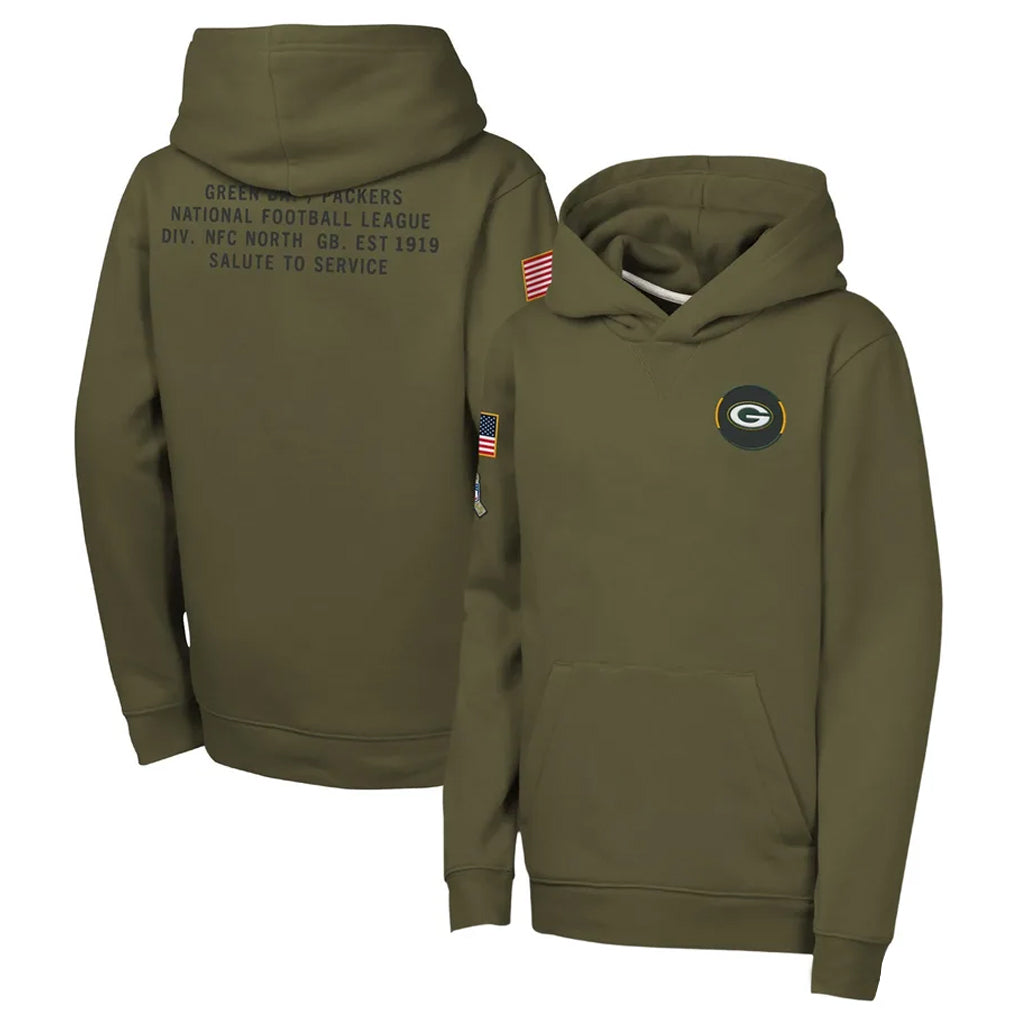 GB.Packers ## Packers Blank Player Olive Salute to Service Pullover Hoodies Limited Odoa Stitched Jerseys