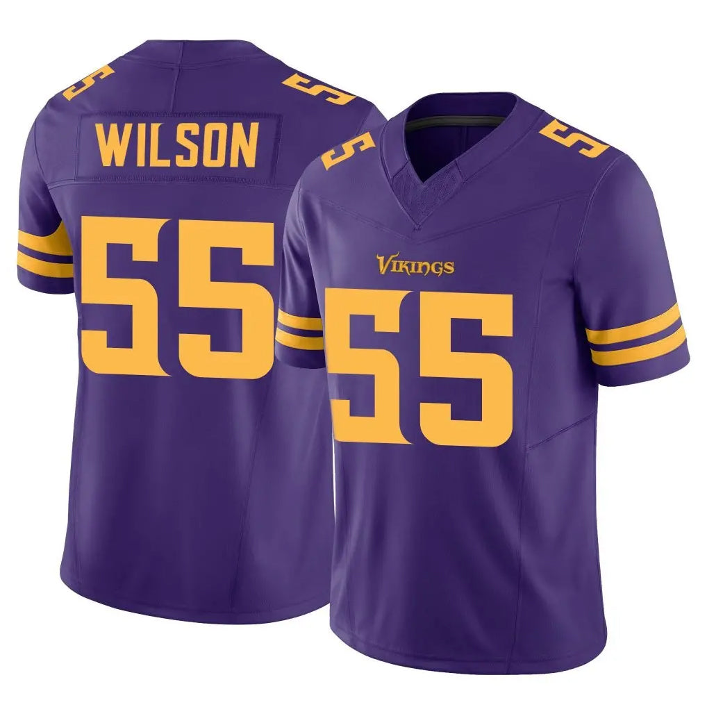M.Vikings #55 Eric Wilson Player Purple Limited Alternate Vapor F.U.S.E. Home Game Odoa Stitched Jerseys
