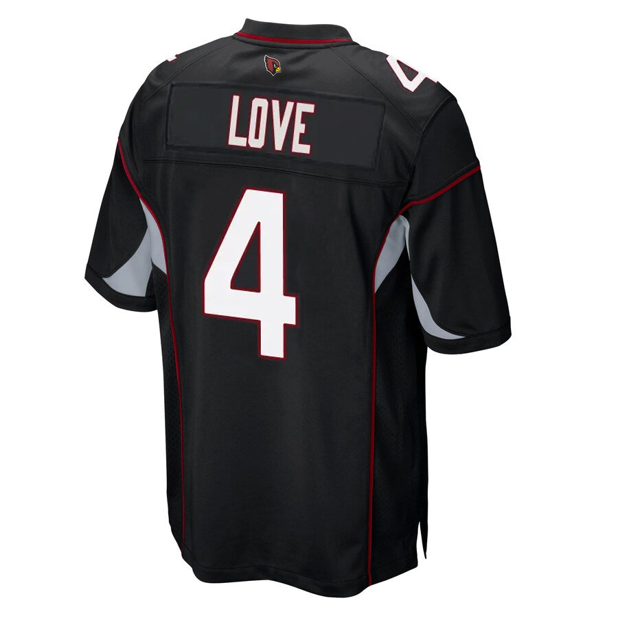 A.Cardinals #4 Jeremiyah Love Player Black Alternate Game Odoa Stitched Jerseys
